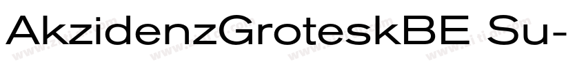 AkzidenzGroteskBE Su字体转换